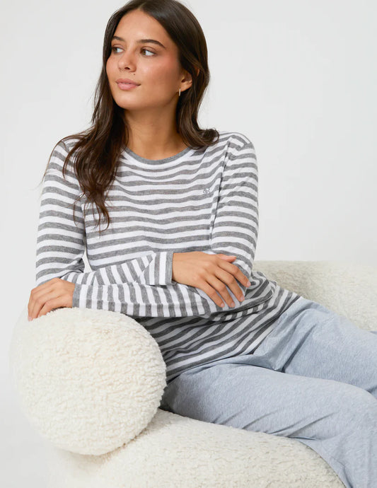 Stella + Gemma Mondo Knit - Grey Stripe