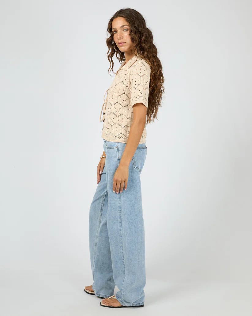 Silent Theory Nina Crochet Top - Natural