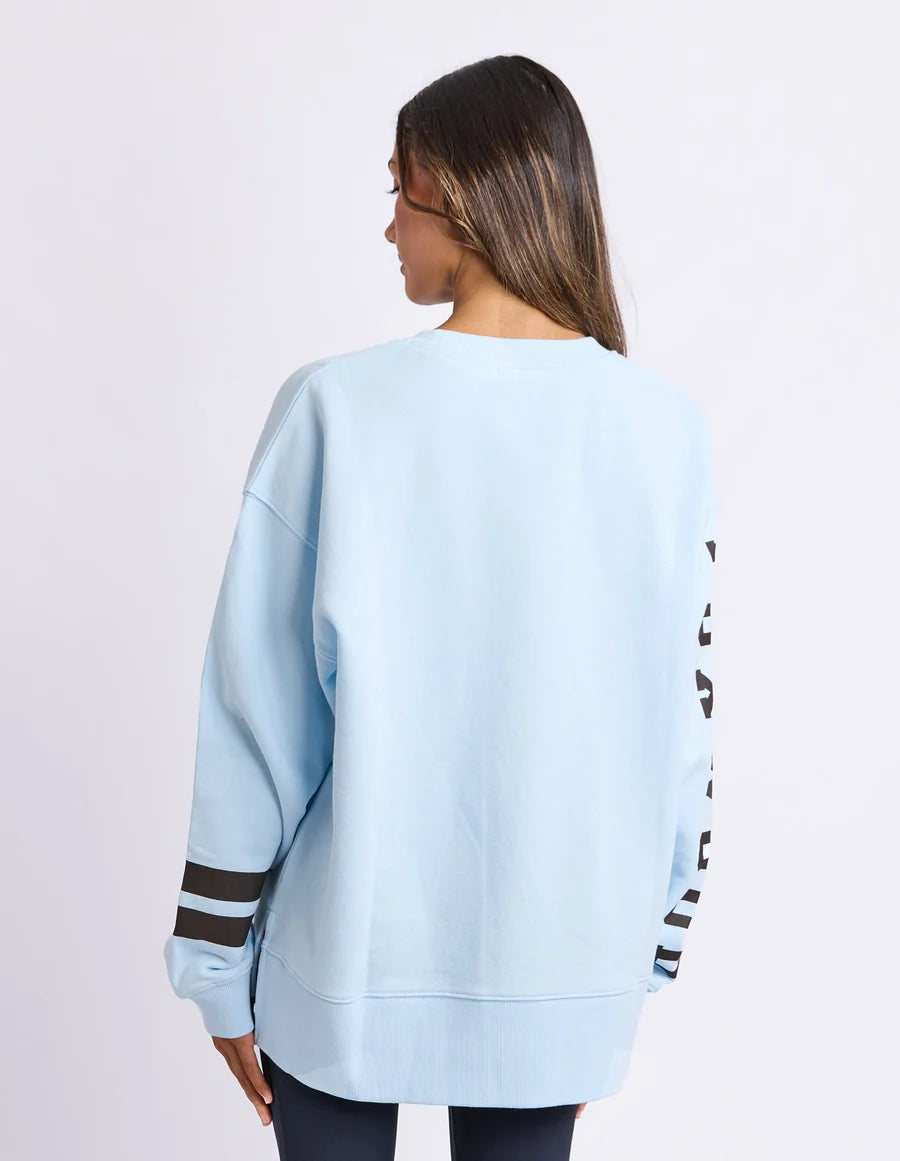 Foxwood Origin Crew - Light Blue with Coffee
