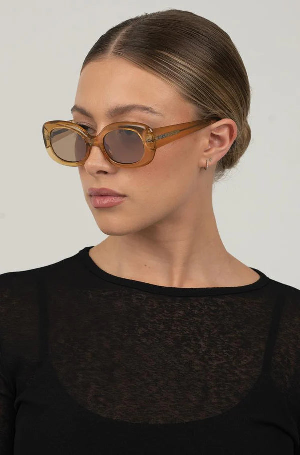 Otra Eyewear Sunglasses Viv Gold/Khaki Mirror