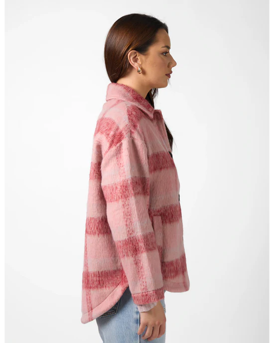 Stella + Gemma Paige Shacket - Winter Berry Check