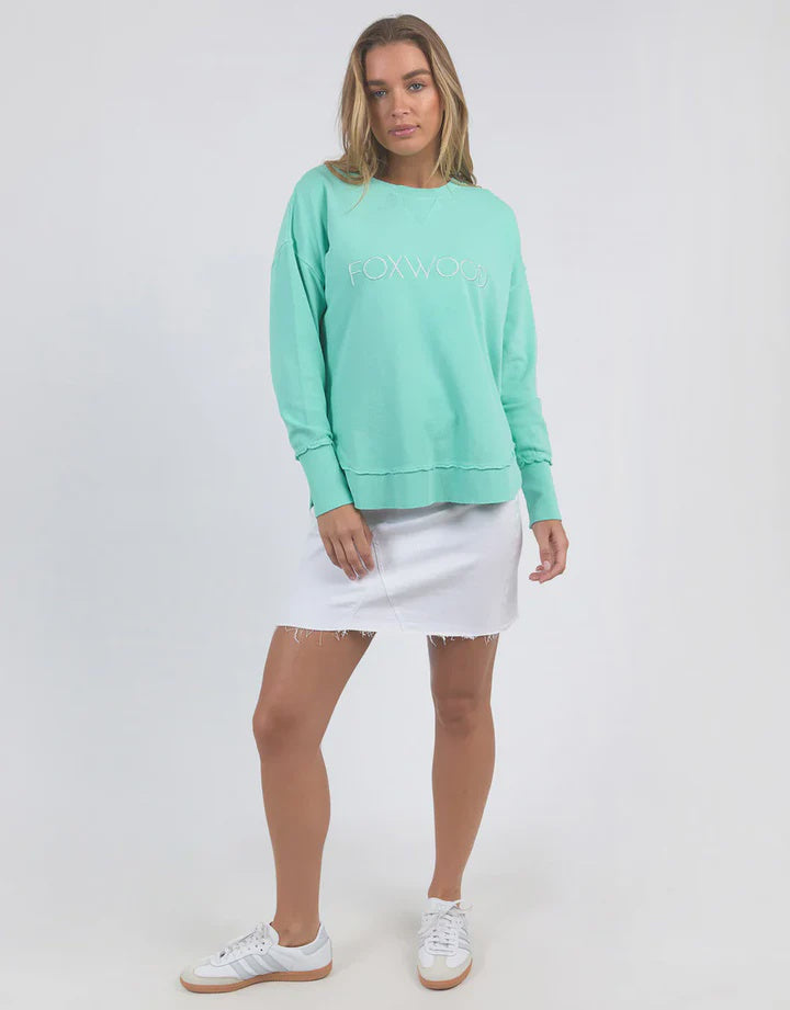 Foxwood Simplified Crew - Neon Mint