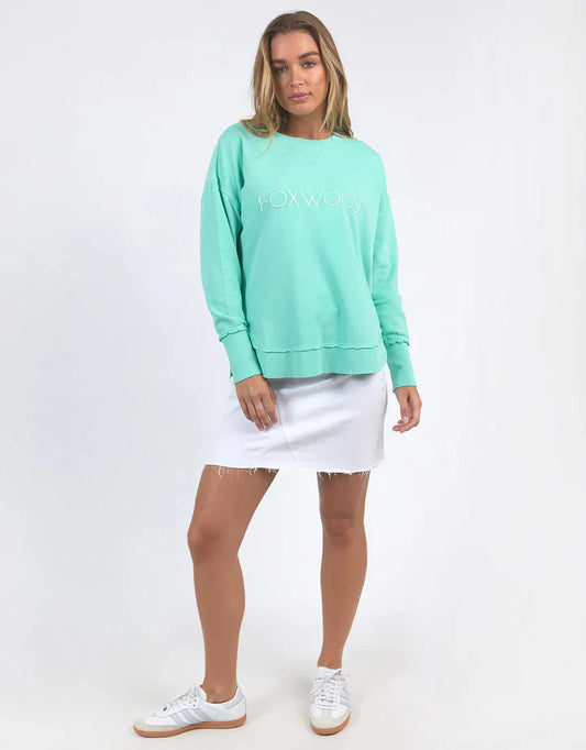Foxwood Simplified Crew - Neon Mint