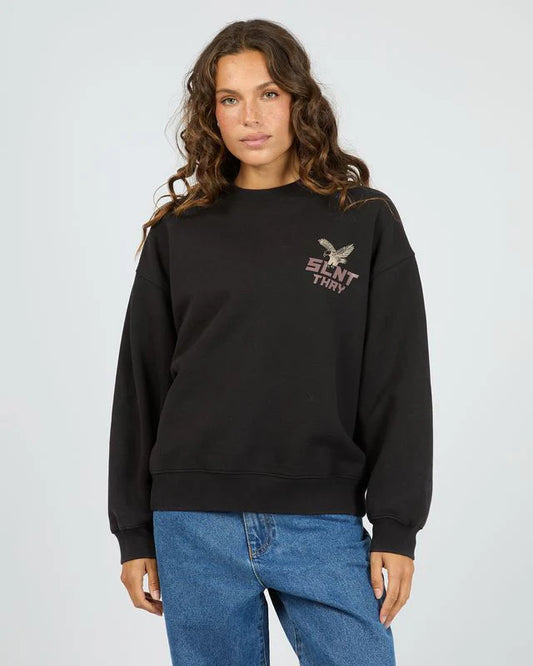 Silent Theory Soar Now Crew - Washed Black