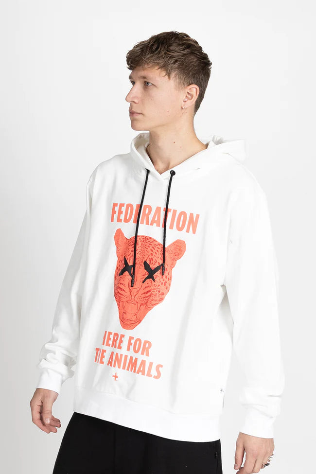 Federation Staple Hood Animals White