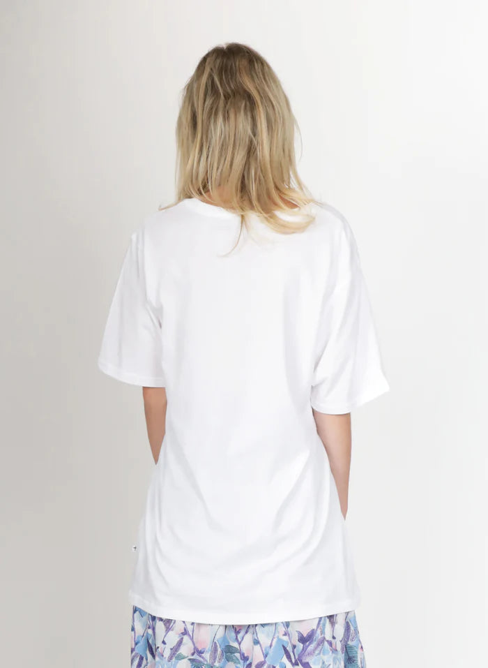 Federation Staple Tee Big F White