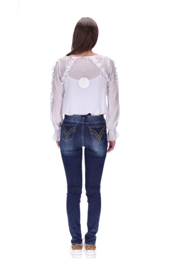 Honey Denim Cormac Dark High Waisted LONG LEG Jean Dark Blue