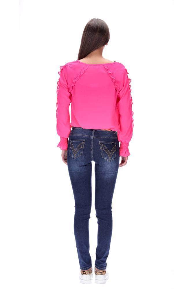 Honey Denim Cormac Dark High Waisted LONG LEG Jean Dark Blue