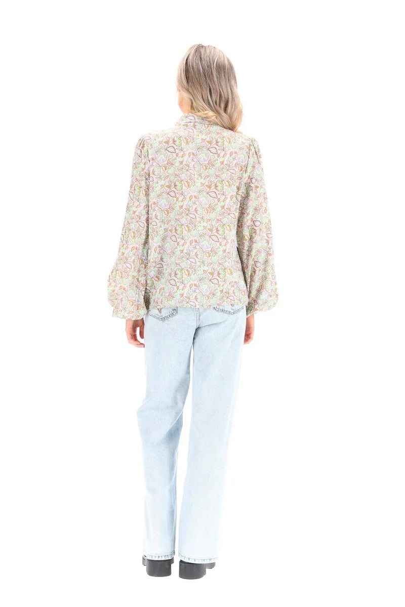 Charlo Emerson Cotton Shirt Green