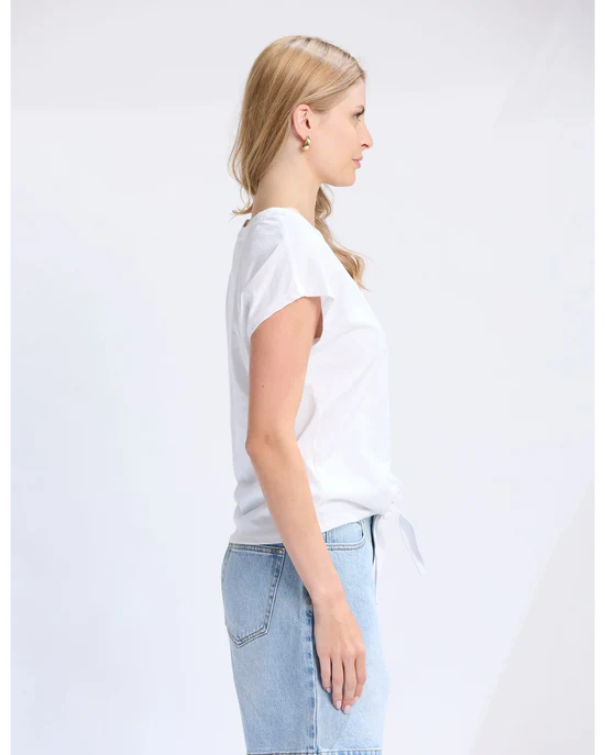 Stella + Gemma Top Knot Top - White