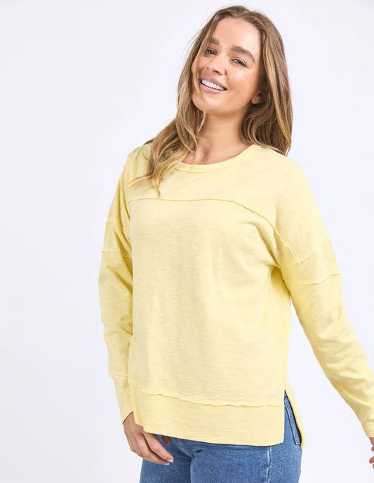 Foxwood Jayne Throw On Top - Lemon