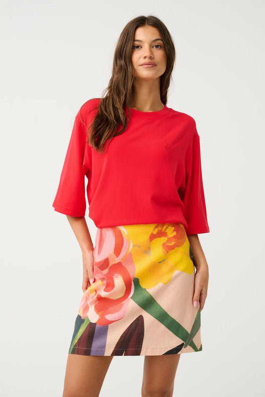 Cartel & Willow Solana Tee - Mandarin