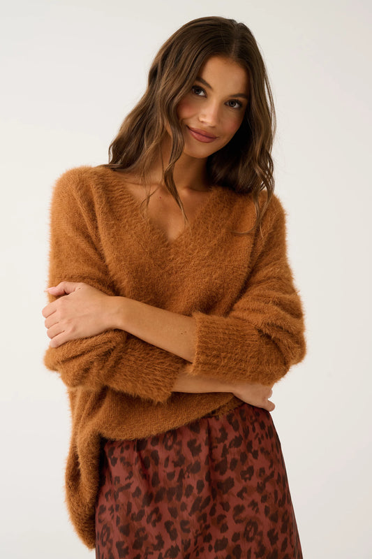 Cartel & Willow Emmie Sweater - Toffee