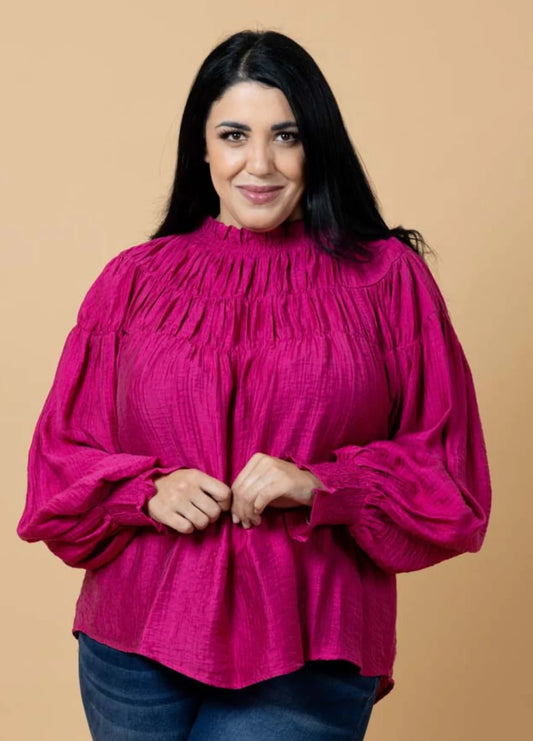 Charlo Jontee Long Sleeve Top - Pink