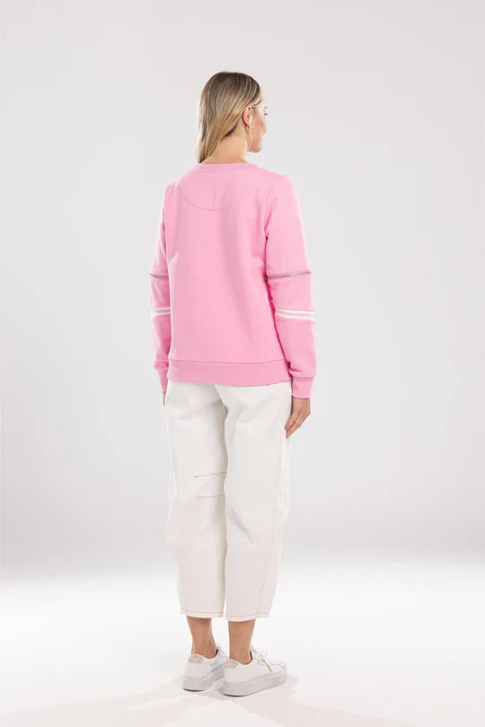 Mi Moso Zip Sweat - Pink