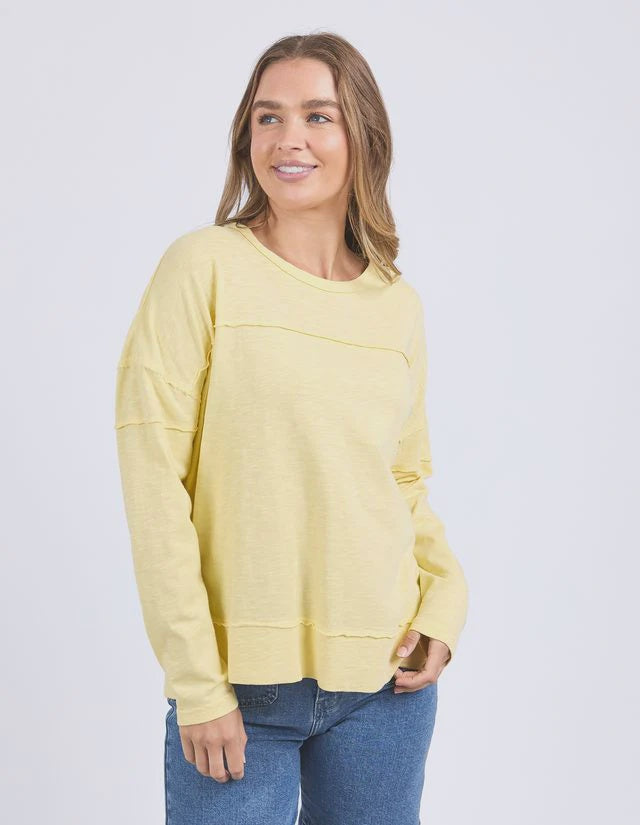 Foxwood Jayne Throw On Top - Lemon