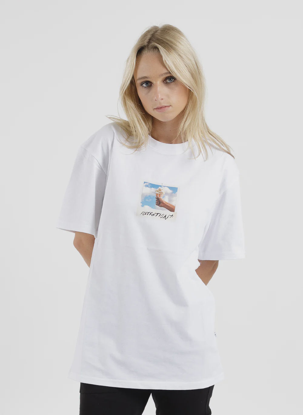 Federation Our Tee White Polaroid - Ice Cream