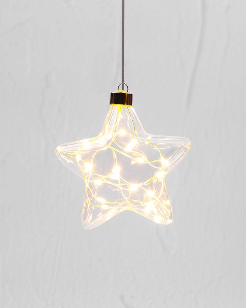 Stellar Haus Hanging Glass Clear Star