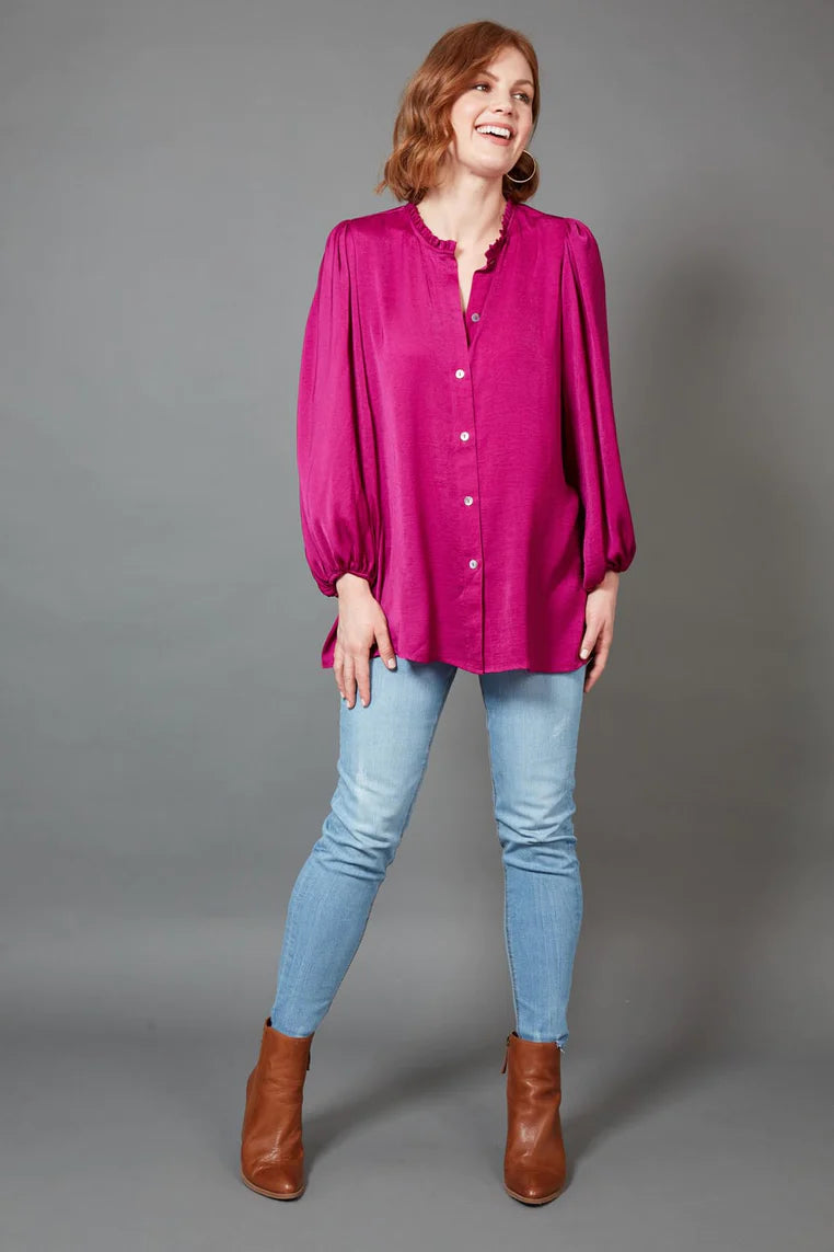 Eb & Ive Winona Blouse Mulberry