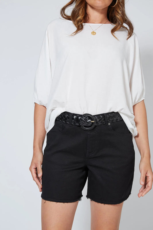 Isle of Mine Duke Denim Shorts Black