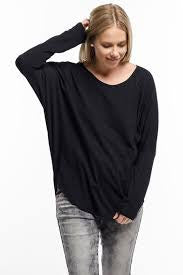 Homelee Batwing Tee Black