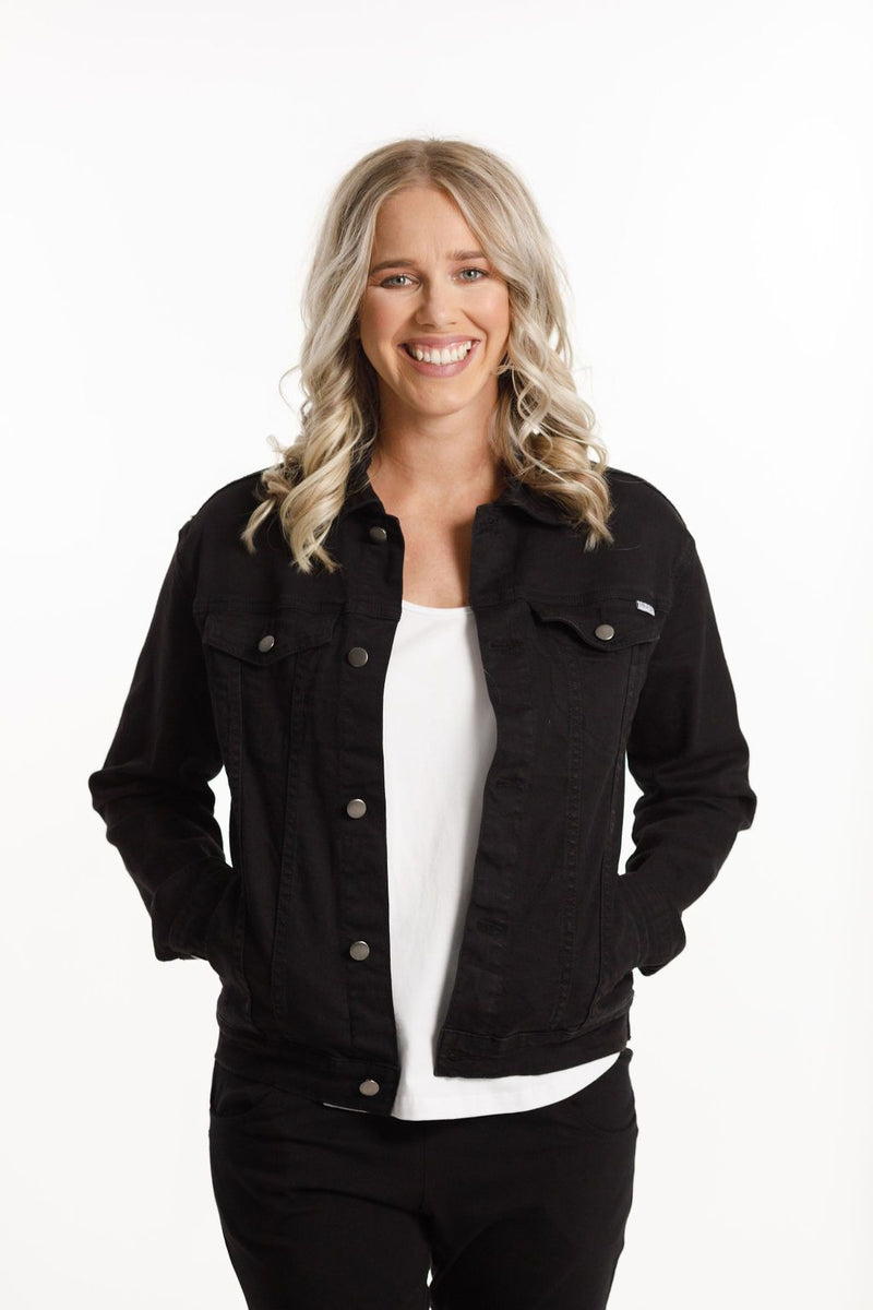 Home Lee Classic Denim Jacket Jet Black Marigolds