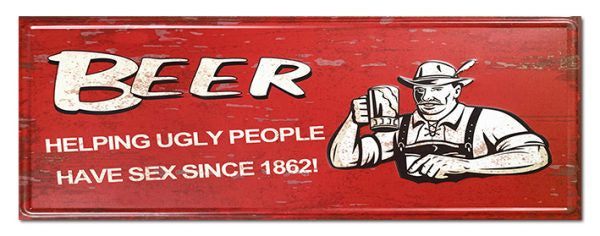 Get Posh Sign - Ugly Beer