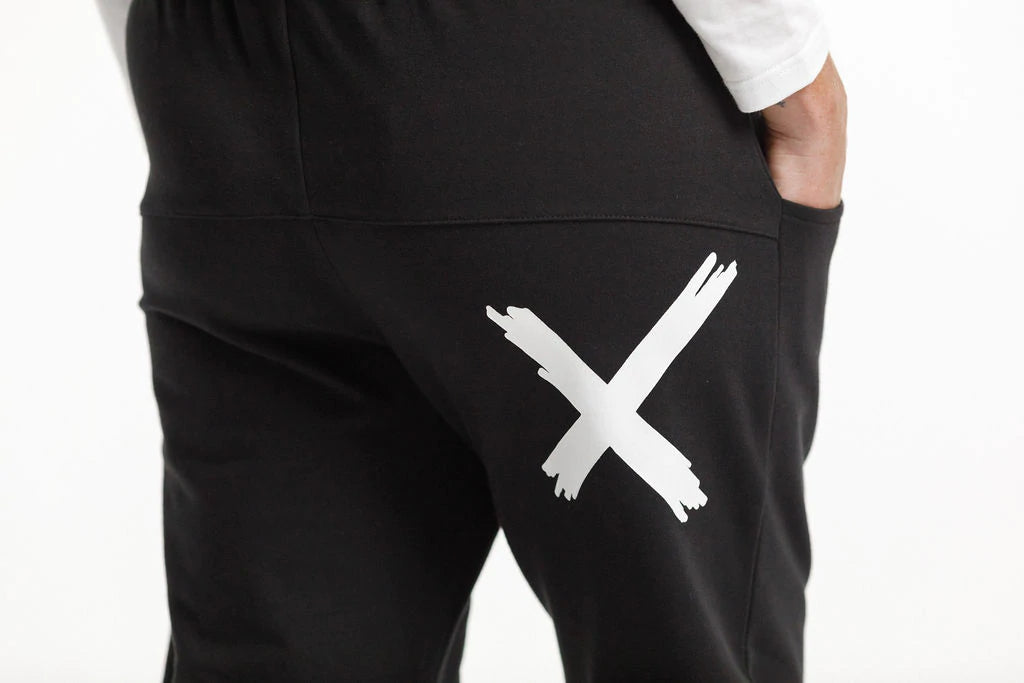 Homelee Avenue Pants - Black with White X