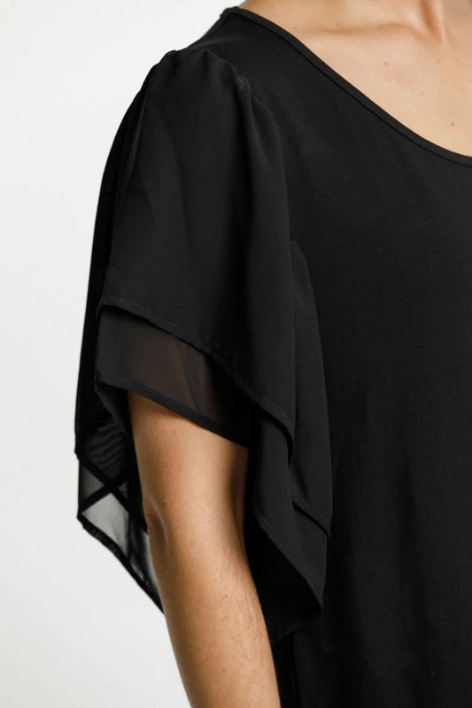 Homelee Lola Dress Black with Black Sleeves