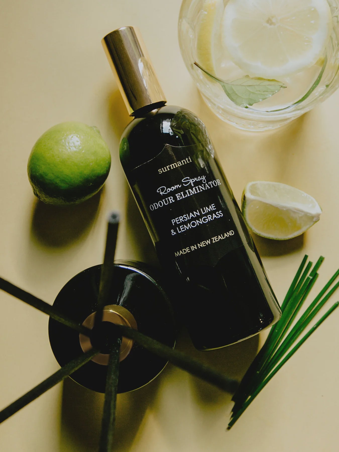 Surmanti Room Spray Odour Eliminiator Persian Lime & Lemongrass