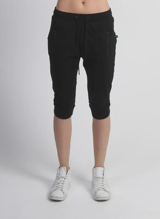 Federation Cut Trackie Black with Black Zip