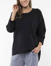 Elm Alice Crew Washed Black