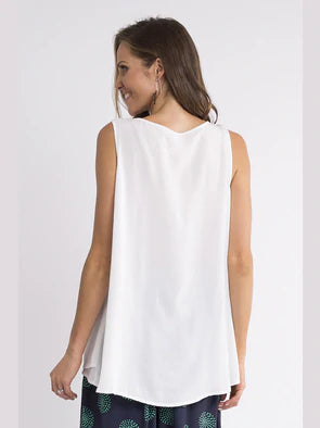 Elm Slone Layer Tank White