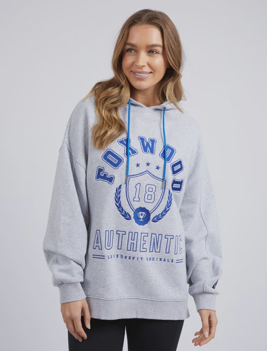 Foxwood Varsity Hoody Grey Marle