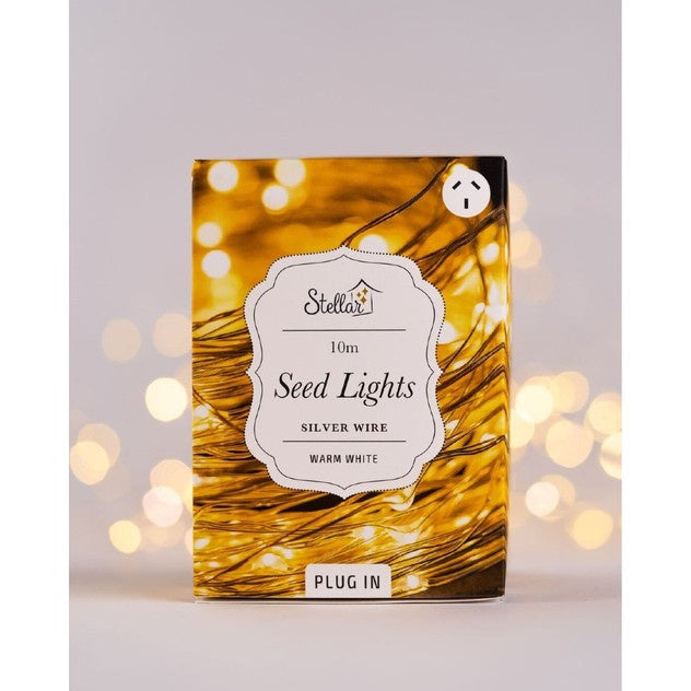Stellar Haus 10m Silver Lights Plug in