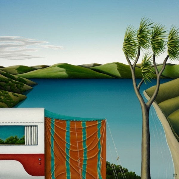 Image Vault White Frame Hamish Allan - Yawning