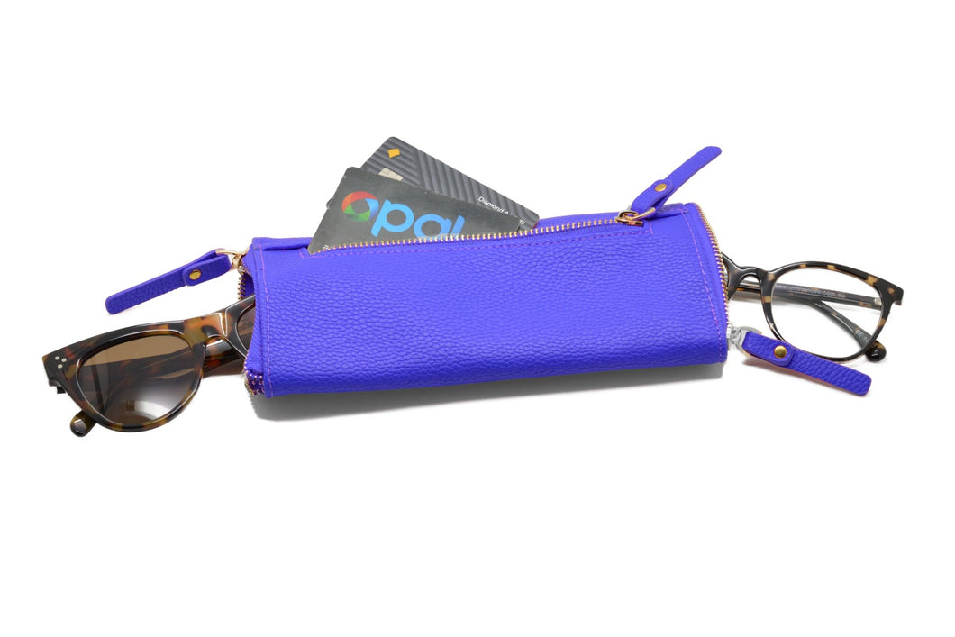 On the Nose Double Glasses Case - Blue