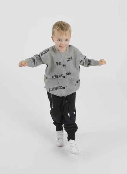 Federation Mini KIDS Repping Cardi - Grey