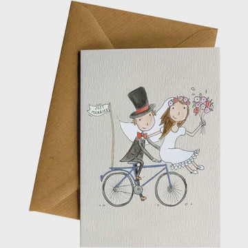 Little Difference - Just Married Bike Card