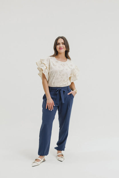 Homelee Evelyn Blouse - Coastal Daisies