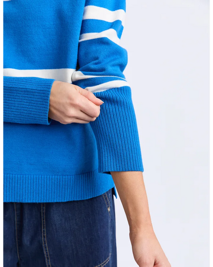 Elm Allison Crew - Royal Blue Stripe
