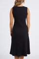 Load image into Gallery viewer, Foxwood Amelie Rib Dress Black
