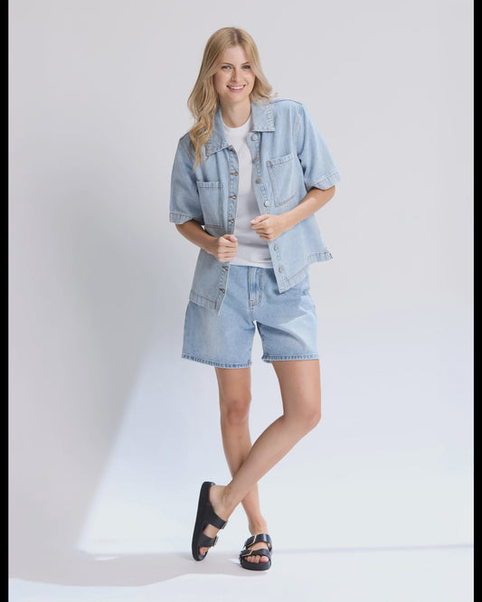 Stella + Gemma Dillon Shirt - Light Wash
