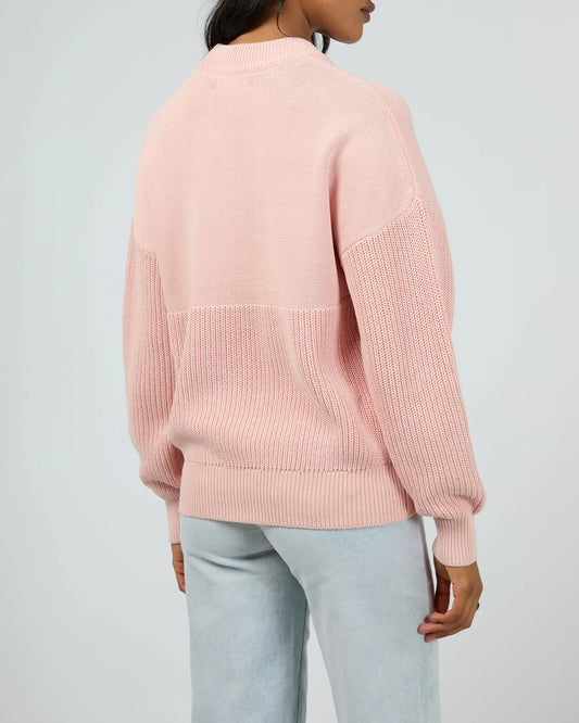 All About Eve Vital Washed Knit Crew - Pink