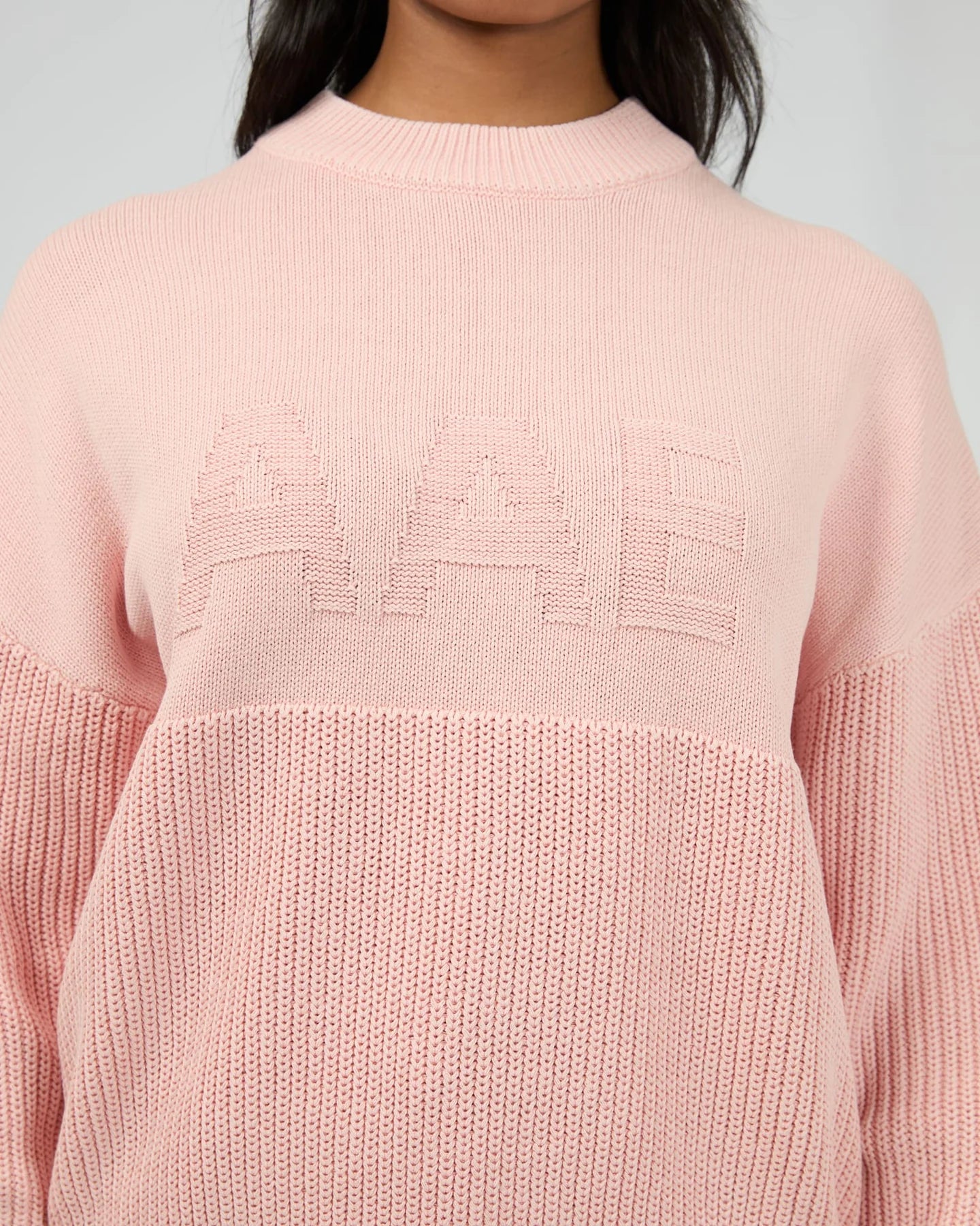 All About Eve Vital Washed Knit Crew - Pink