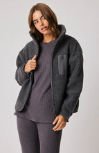 Load image into Gallery viewer, Cartel &amp; Willow Remi Zip Up Charcoal
