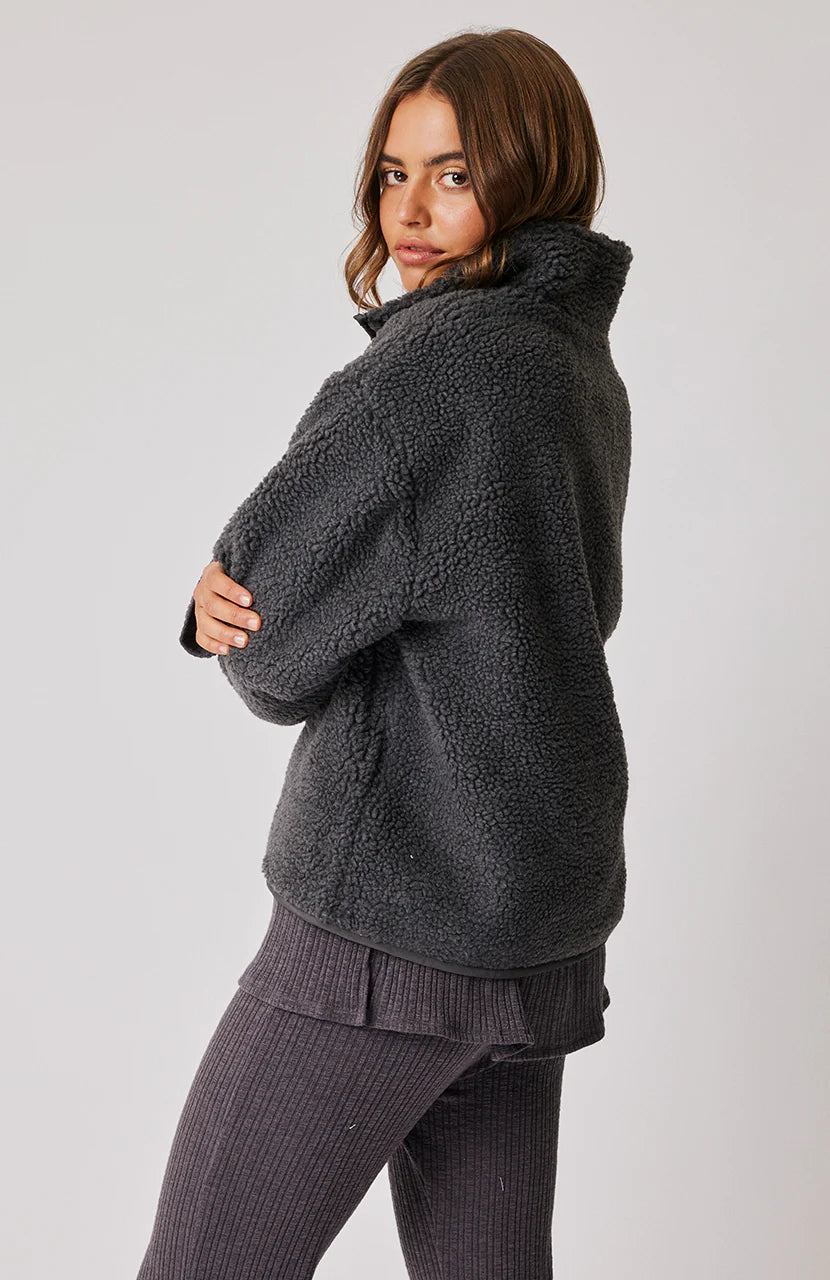 Cartel & Willow Remi Zip Up Charcoal