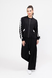 Seeking Lola Ric Rac Pants - Black