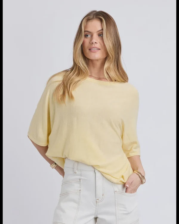 Foxwood Dune Knit - Pastel Yellow