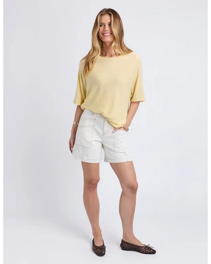 Foxwood Dune Knit - Pastel Yellow